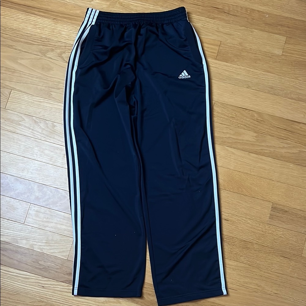 Men's | Adidas Blue and White Athletic Pants